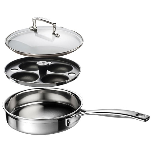Le Creuset 20cm 3 Ply Stainless Steel Saute Pan