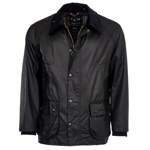 Black Barbour Mens Bedale Wax Jacket