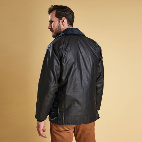 Barbour Mens Bedale Wax Jacket Rear