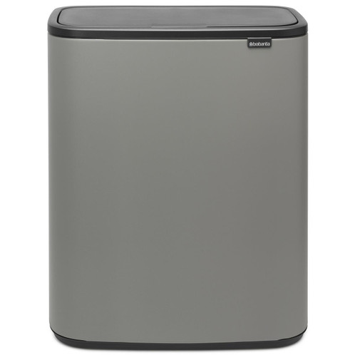 Mineral Concrete Grey Brabantia Bo Touch Bin 2x30 Litre