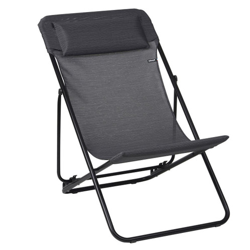 Obsidian Lafuma Maxi Transat Plus Batyline DUO Deck Chair