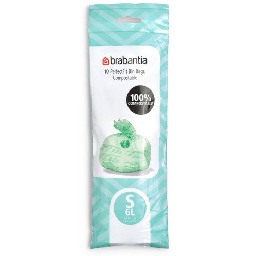 Code S 6L Brabantia Compostable PerfectFit Bin Liner