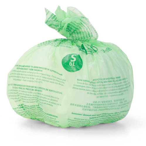 Code S 6L Brabantia Compostable PerfectFit Bin Liner In Use