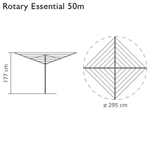 50m Brabantia Rotary Essential Diameter