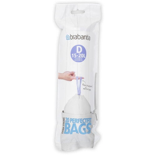 15L D Purple Brabantia Bin Liners PerfectFit Bin Bags