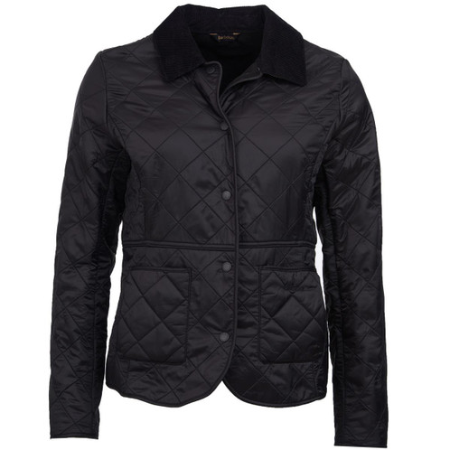 Black Barbour Womens Deveron Polarquilt Jacket