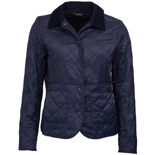 Navy Barbour Womens Deveron Polarquilt Jacket