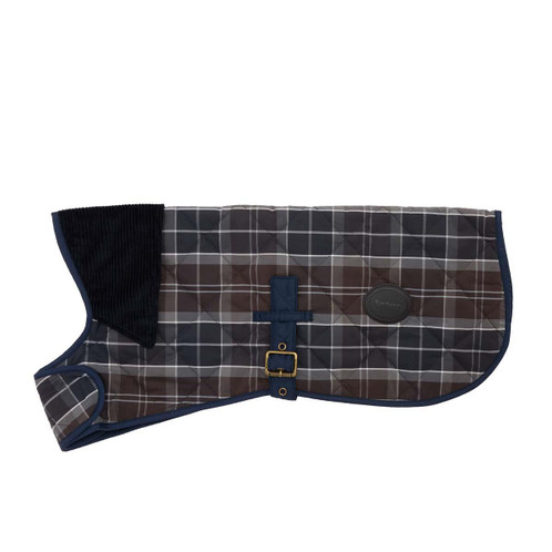Midnight Oak Barbour Tartan Dog Coat