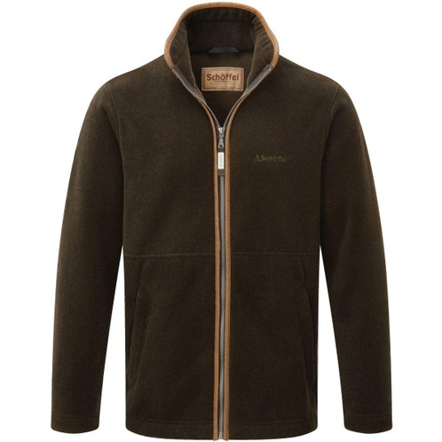 Dark Olive Schoffel Mens Cottesmore Fleece Jacket