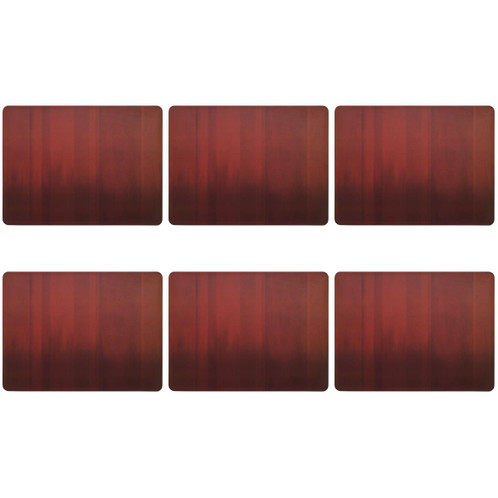 Denby Colours Red Set Of 6 Placemats