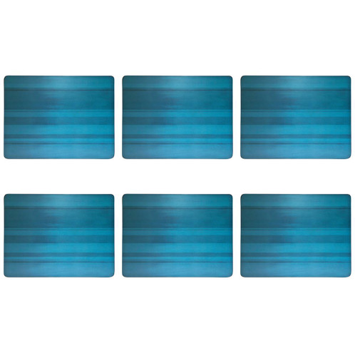 Denby Colours Turquoise Set Of 6 Placemats