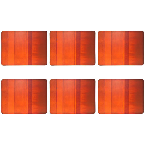 Denby Colours Orange Set Of 6 Placemats