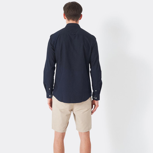 Navy Crew Clothing Mens Slim Oxford Shirt