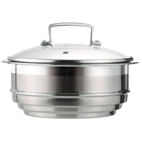 Le Creuset Stainless Steel Multi-Steamer With Glass Lid