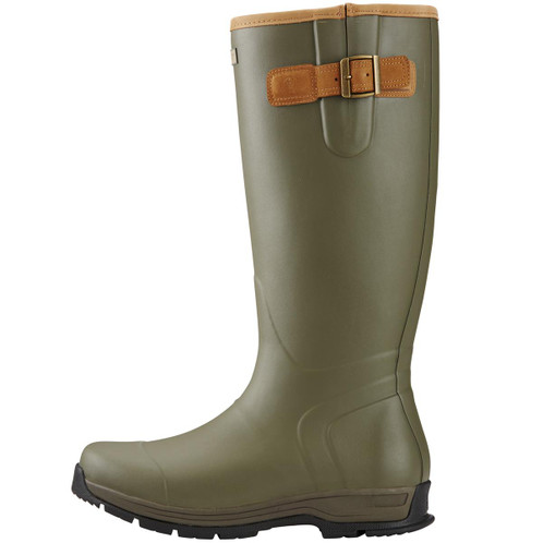 Olive Green Ariat Burford Mens Wellington Boots Side