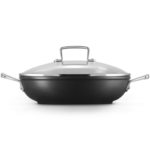 Le Creuset Toughened Non-Stick Shallow Casserole With Glass Lid Side