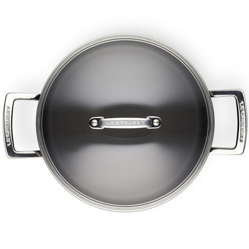 Le Creuset Toughened Non-Stick Deep Casserole With Glass Lid Top