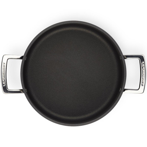 Le Creuset Toughened Non-Stick Deep Casserole With Glass Lid Inside