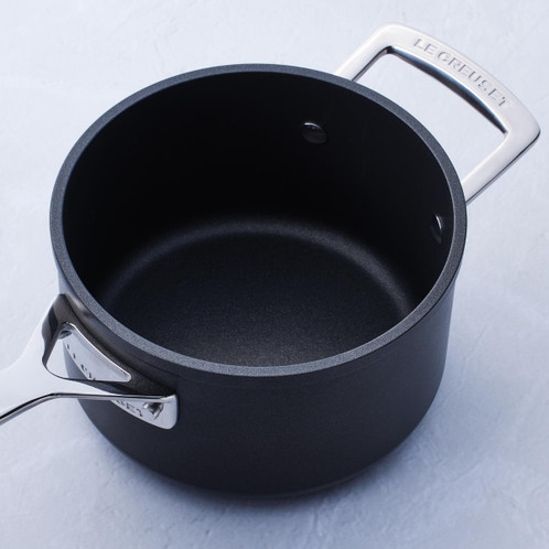 Le Creuset Toughened Non-Stick Saucepan With Glass Lid Interior