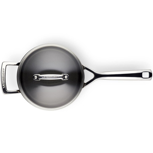 Le Creuset Toughened Non-Stick Saucepan With Glass Lid Top