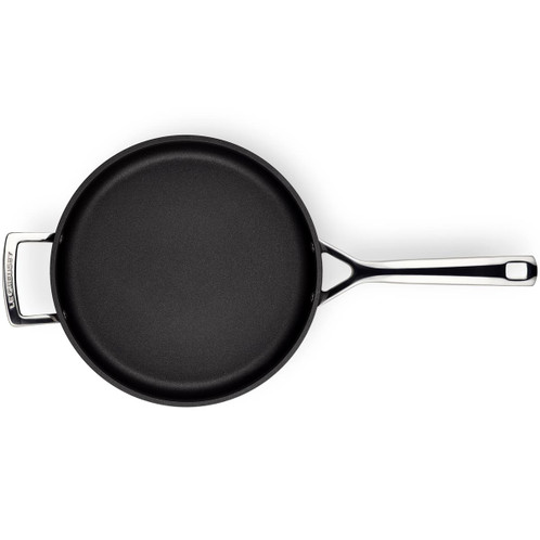 Le Creuset Toughened Non-Stick 26cm Saute Pan With Glass Lid Interior