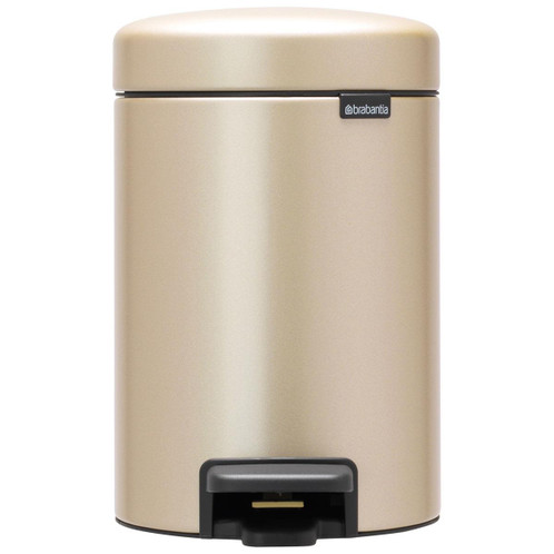 Metallic Gold Brabantia newIcon Pedal Bin 3 Litre