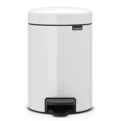 White Brabantia newIcon Pedal Bin 3 Litre
