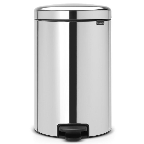 Brilliant Steel Brabantia newIcon Pedal Bin 20 Litre Metal Bucket