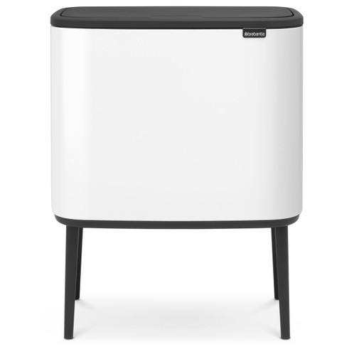 White Brabantia Bo Touch Bin 36 Litre
