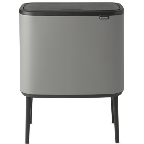 Mineral Concrete Grey Brabantia Bo Touch Bin 3x11 Litre