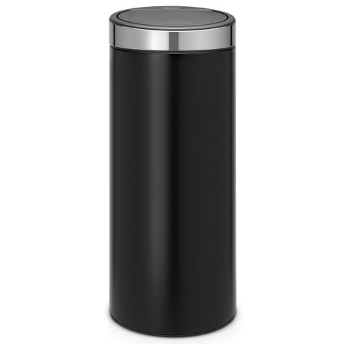 Matt Black (FPP Lid) Brabantia Touch Bin New 30 Litre
