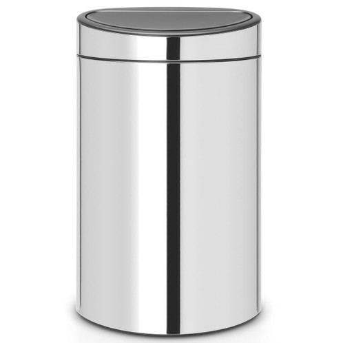 Brilliant Steel Brabantia Touch Bin 40 Litre