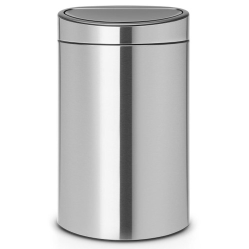 Matt Steel Brabantia Touch Bin 40 Litre