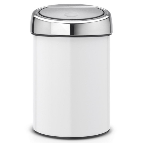 White Brabantia Touch Bin 3 Litre