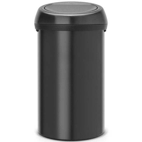 Matt Black Brabantia Touch Bin 60 Litre