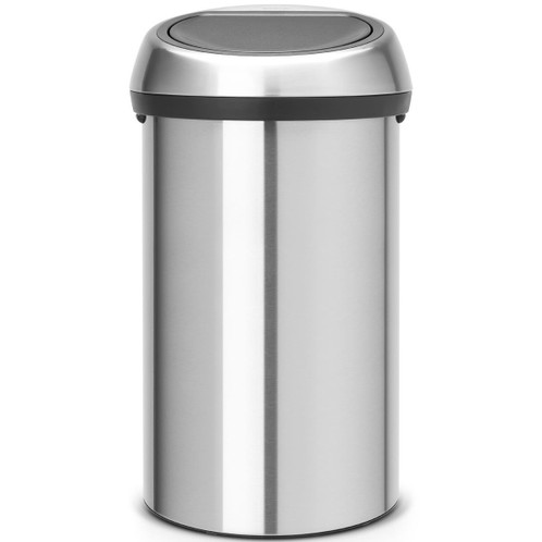 Matt steel With Fingerprint Proof Lid Brabantia Touch Bin 60 Litre