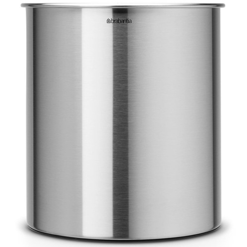 Matt Steel Brabantia Waste Paper Bin 7 Litre