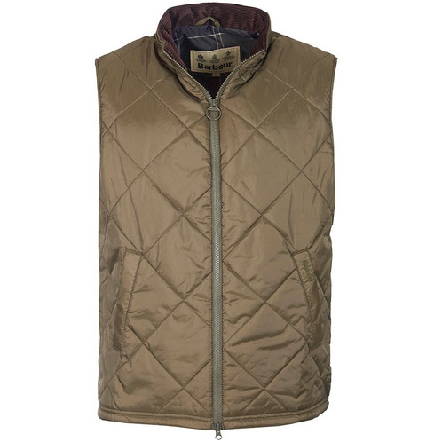 Olive Barbour Mens Finn Quilted Gilet