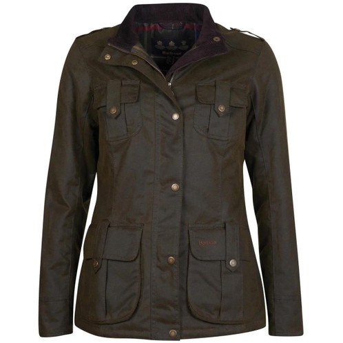 Olive Barbour Winter Defence Wax Jacket