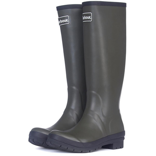 Olive Barbour Abbey Wellingtons