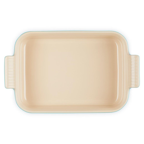 Le Creuset 26cm Stoneware Heritage Rectangular Dish Teal