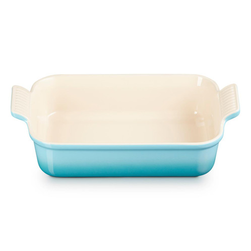 Le Creuset 26cm Stoneware Heritage Rectangular Dish Teal