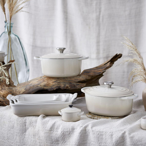 Le Creuset 32cm Stoneware Heritage Rectangular Dish Meringue