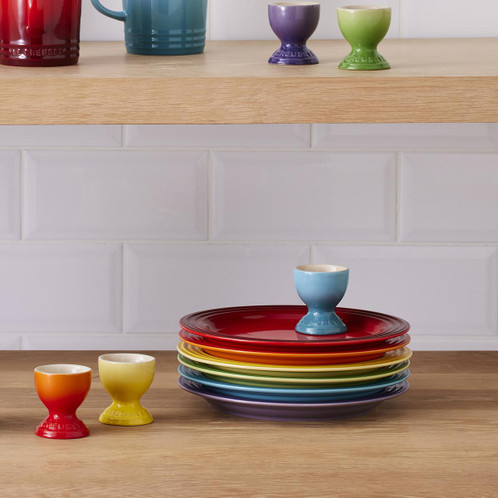 Le Creuset Stoneware Rainbow Set Of 6 Side Plates