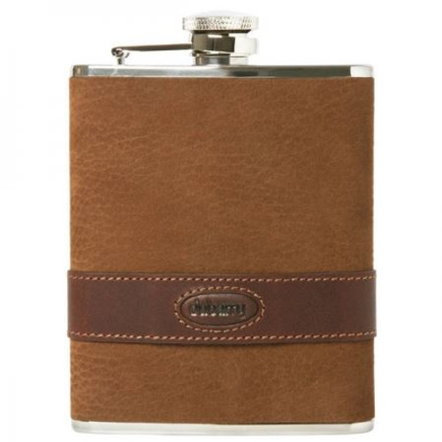 Walnut Dubarry Rugby Leather Hip Flask Walnut Dubarry Rugby Leather Hip Flask