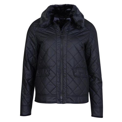 Black Barbour Womens Glencoe Wax Jacket