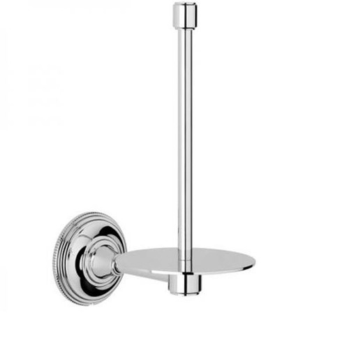 Chrome Plated Samuel Heath Style Moderne Spare Toilet Roll Holder N6631