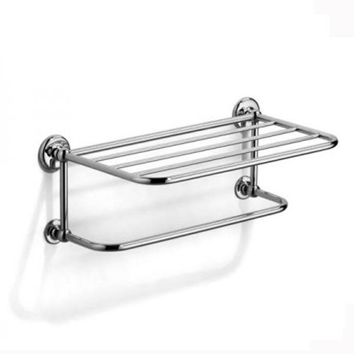 Chrome Plated Samuel Heath Novis Towel Shelf With Towel Hanging Rail N1737