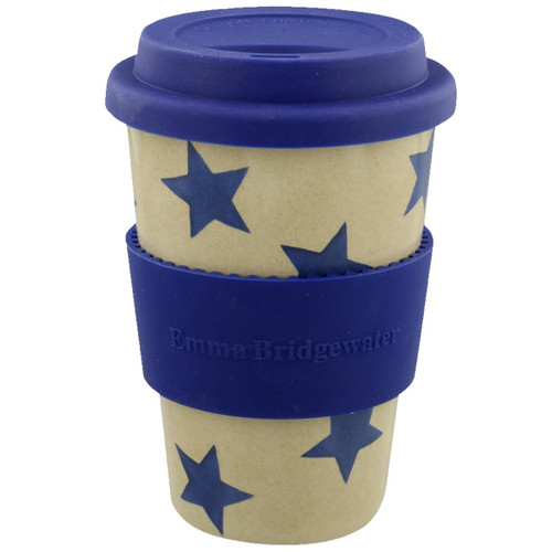 Emma Bridgewater Blue Star Rice Husk Travel Mug