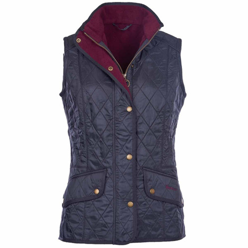 Navy/Merlot Barbour Womens Cavalry Gilet